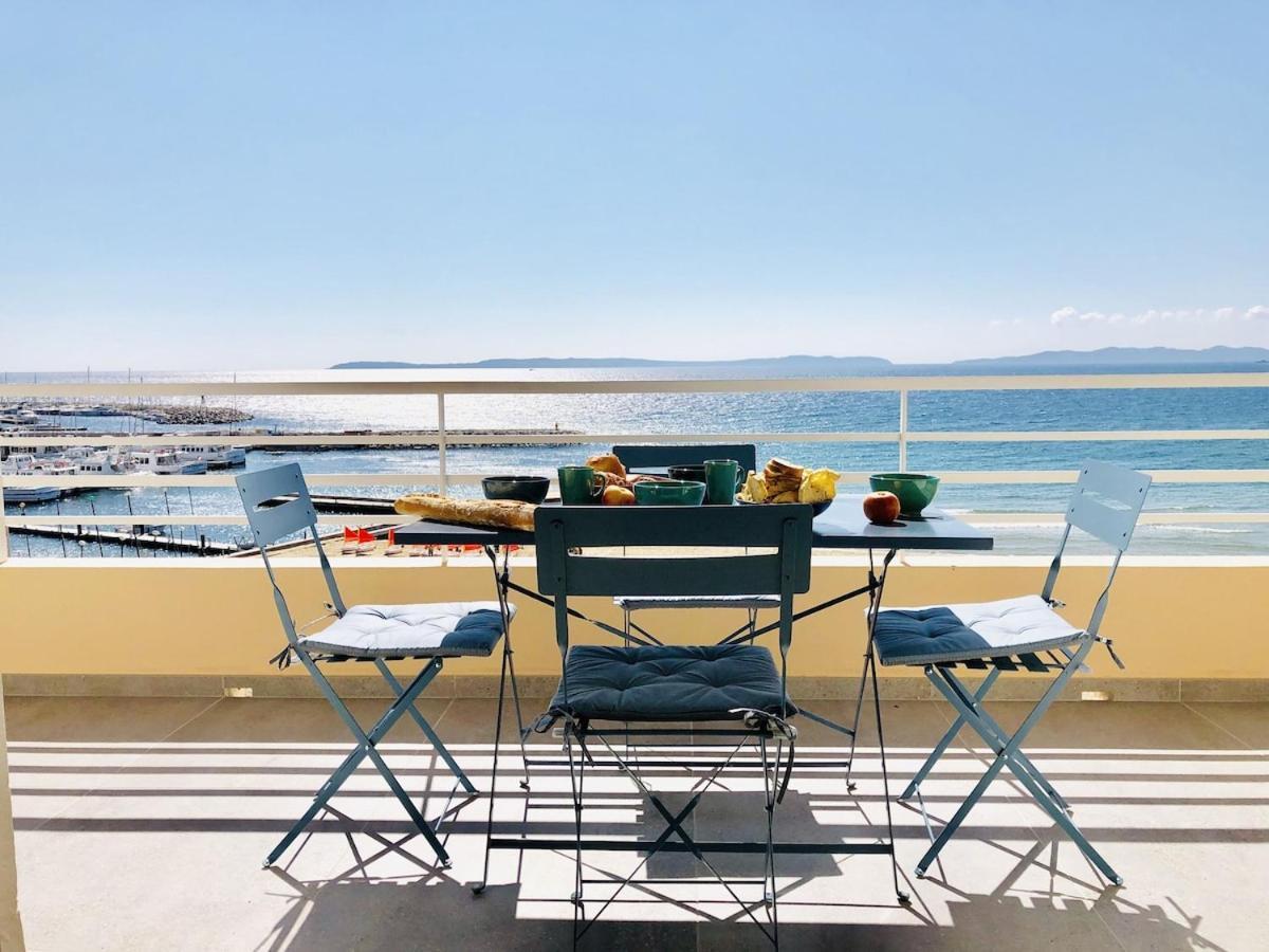 T3 Front De Mer Dernier Etage Vue Mer Petit Havre De Paix Pour Vos Vacances Emplacement Unique Vue Mer Panoramique A 180 Degres Pour Ce T3 En Face De La Plage Front De Mer Vue Sur Les Iles 5 Et Dernier Etage Avec Ascenseur ル・ラヴァンドゥー エクステリア 写真